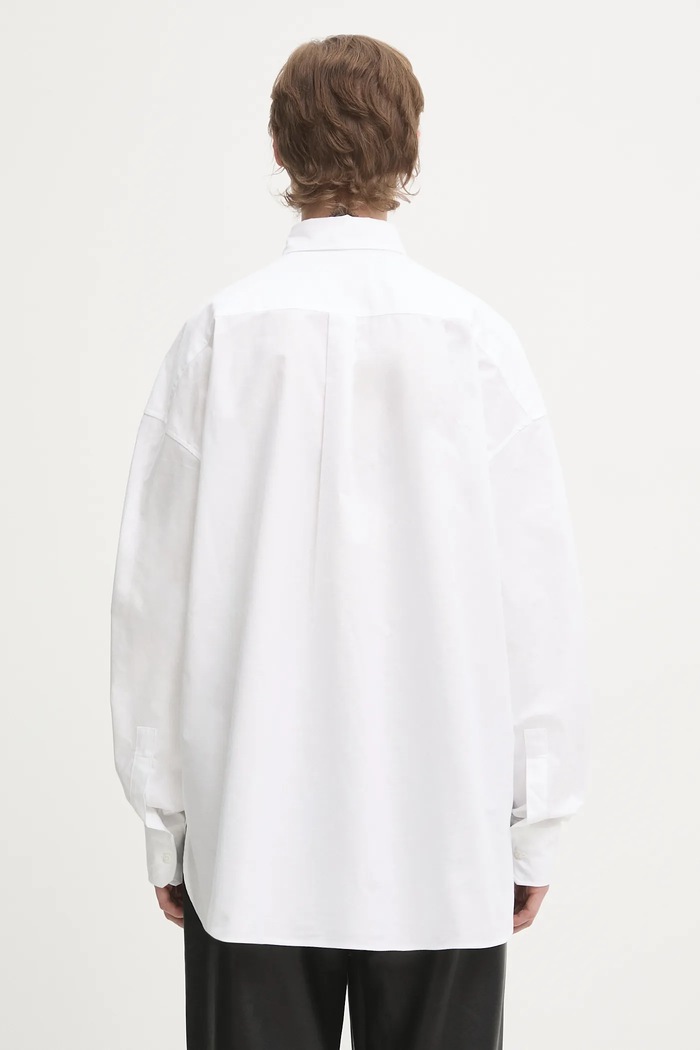 Clothing Fiorucci cotton shirt Angel Patch Relaxed Fit W02SMTLO055CO01WH01 white