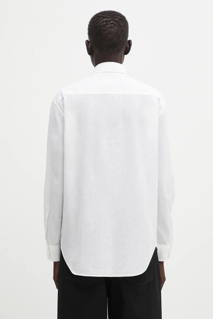 Clothing A Bathing Ape linen blend shirt College 001SHL302002L white