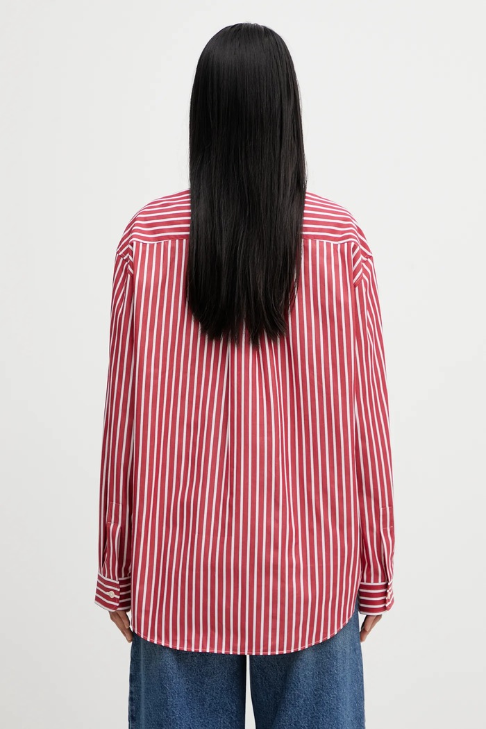 Одежда Хлопковая рубашка Sporty & Rich SRC Oversized SI00663302RE36 красный