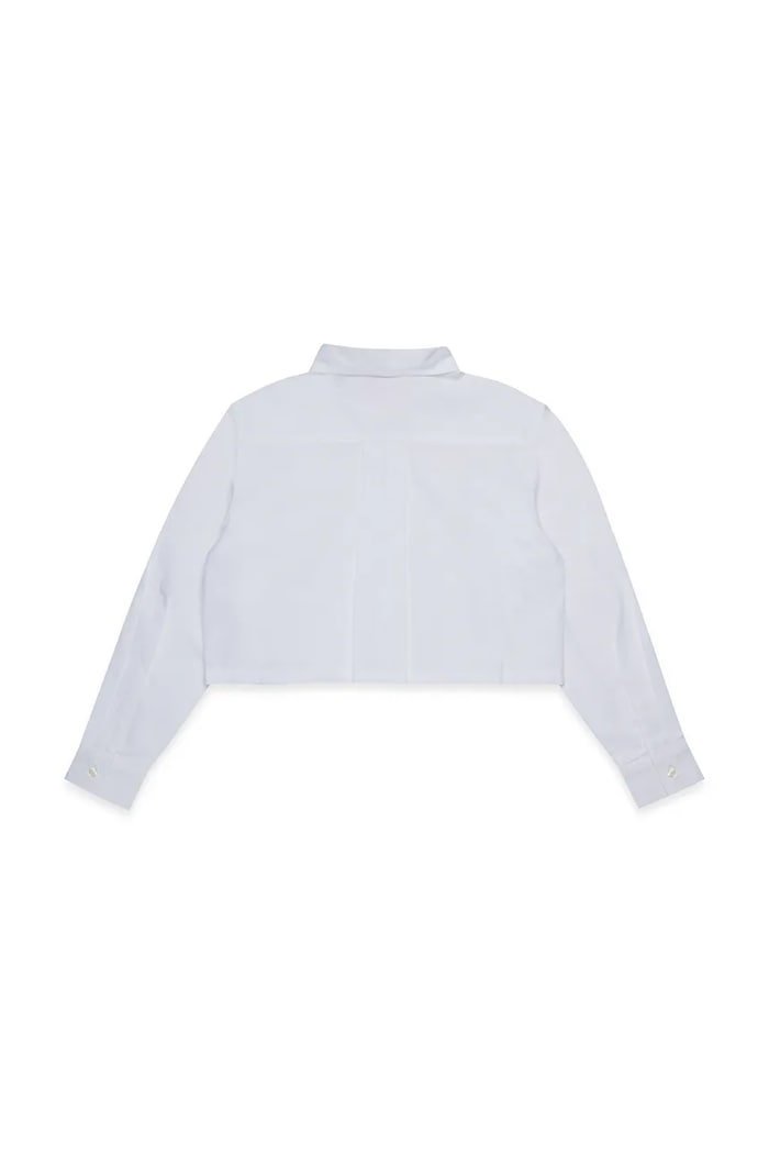Diesel koszula bawełniana dziecięca CLIO SHIRT J02373 biały AW25