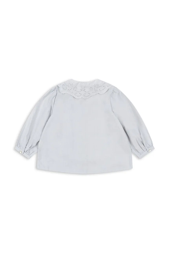 Konges Sløjd cămașă de bumbac pentru copii RILO COLLAR SHIRT GOTS KS103966.9BYA albastru AW25