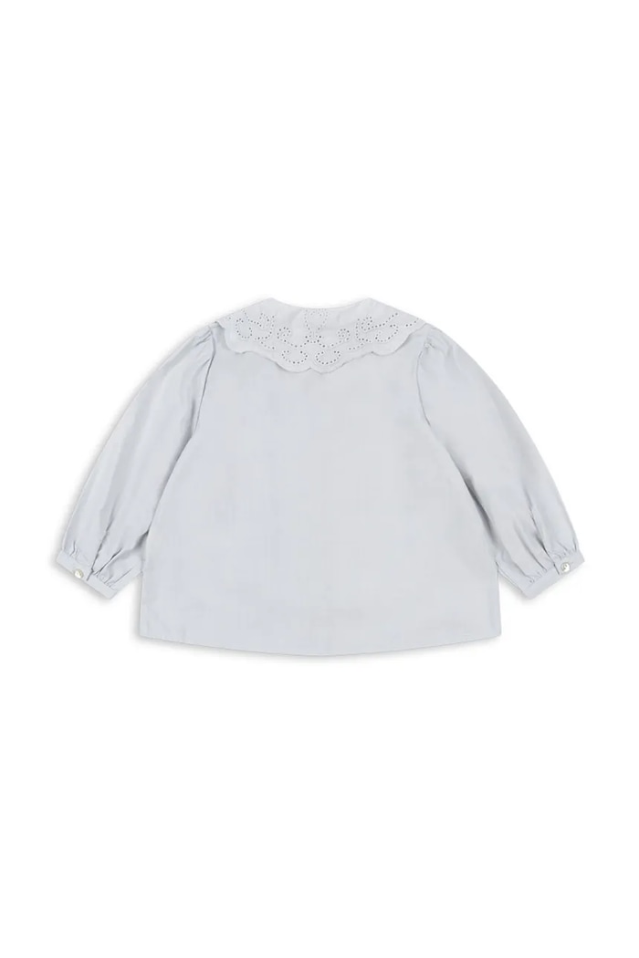 Konges Sløjd cămașă de bumbac pentru copii RILO COLLAR SHIRT GOTS KS103966.9BYA albastru AW25