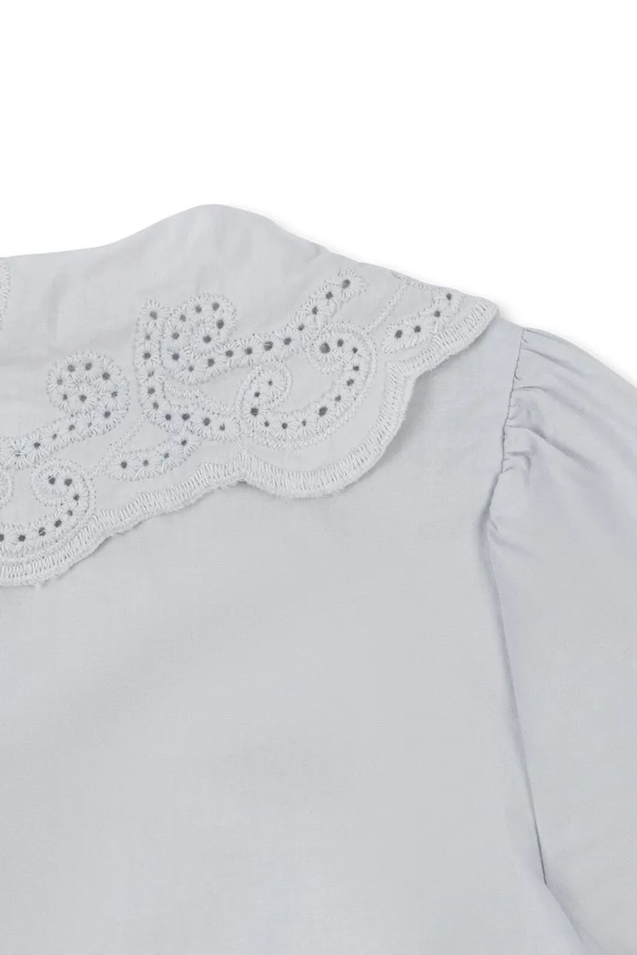 Fete Konges Sløjd cămașă de bumbac pentru copii RILO COLLAR SHIRT GOTS KS103966.9BYA albastru
