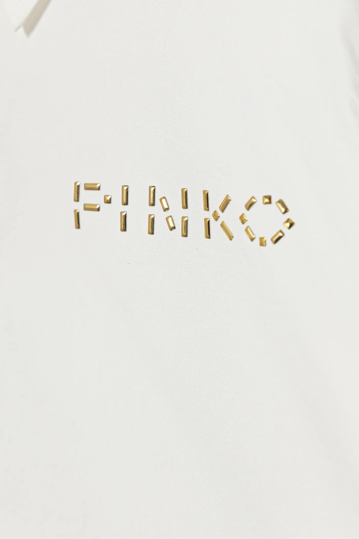 Момиче Детска памучна риза Pinko KFCA016.C.CA024 бял