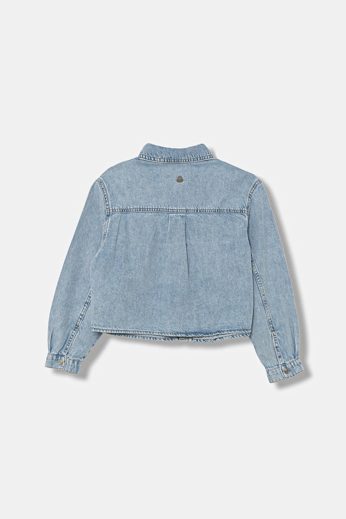 United Colors of Benetton koszula jeansowa dziecięca 59K4CQ04F.G.seasonal niebieski AW25