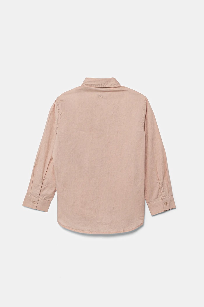 United Colors of Benetton koszula bawełniana dziecięca 5EW7CQ04A.G.seasonal różowy AW25