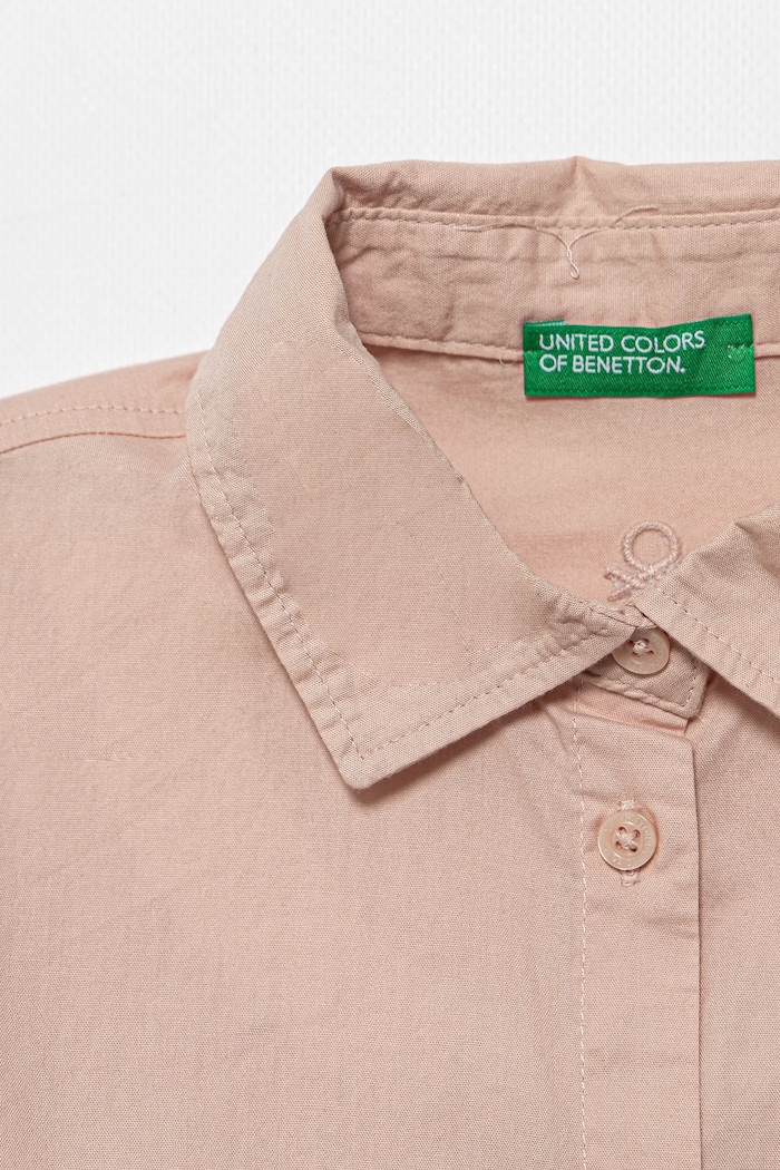 Dziewczynka United Colors of Benetton koszula bawełniana dziecięca 5EW7CQ04A.G.seasonal różowy