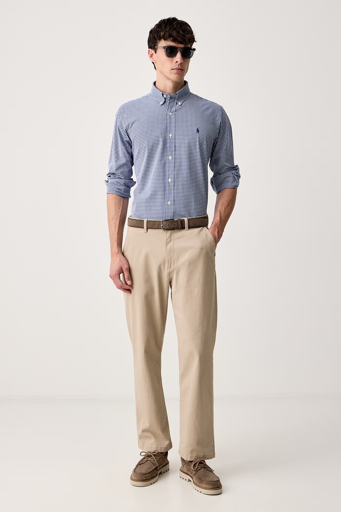 Polo Ralph Lauren Koszula męska bawełniana 710929347 niebieski AW25