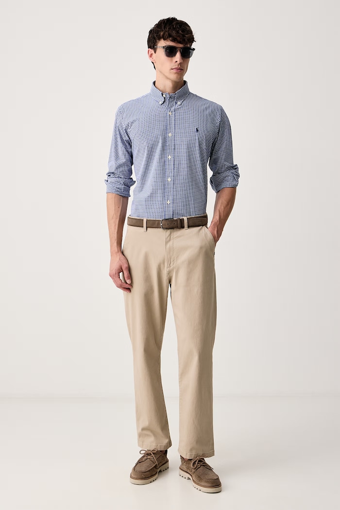 Polo Ralph Lauren Koszula męska bawełniana 710929347 niebieski AW25