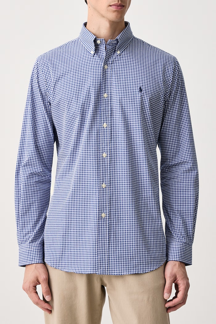 Koszula męska bawełniana Polo Ralph Lauren 710929347 niebieski