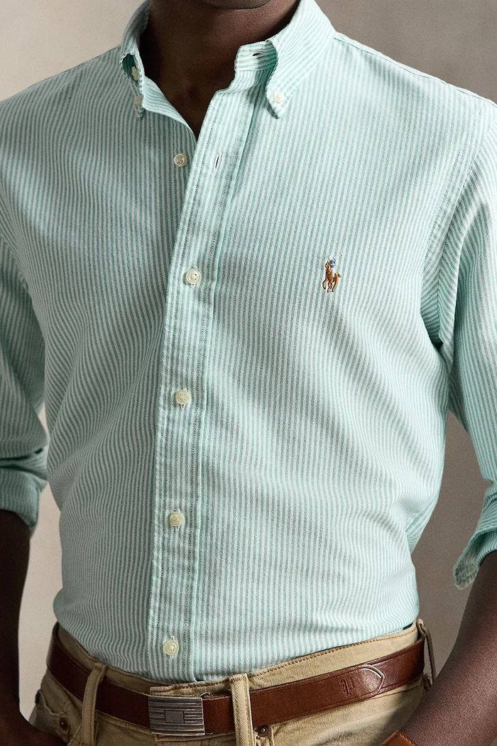Koszula męska Polo Ralph Lauren 710953704 zielony