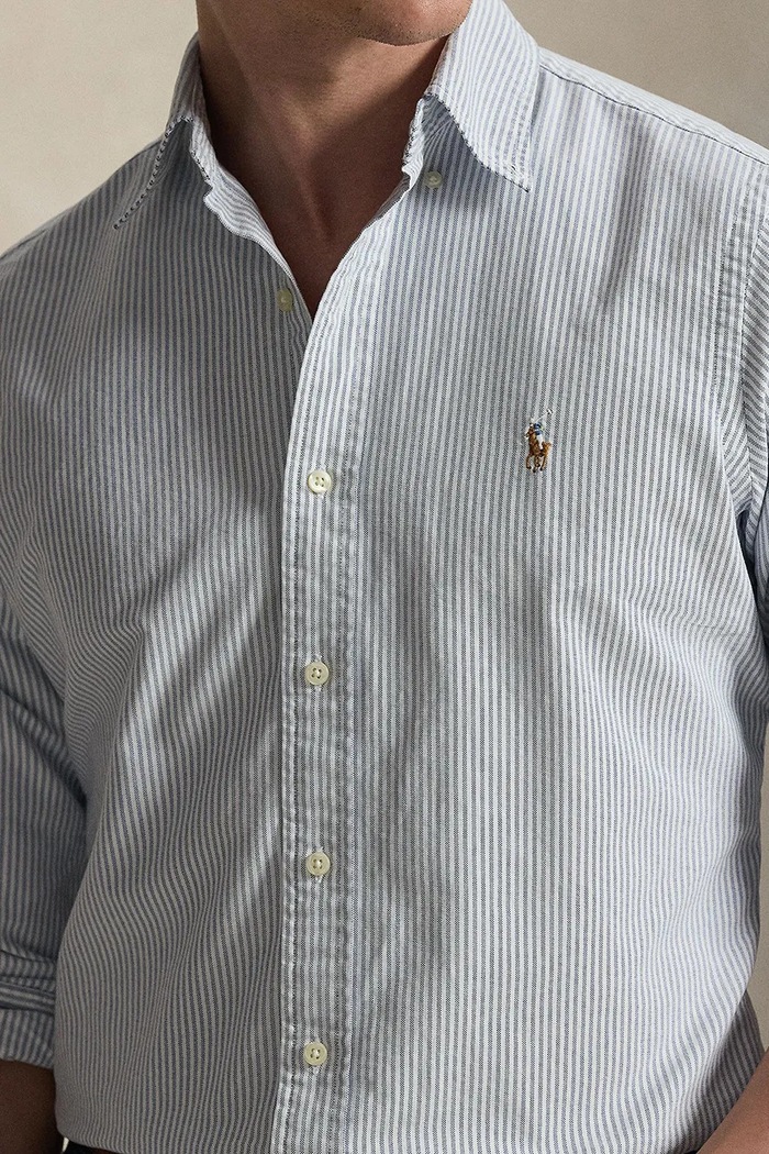 Bavlnená košeľa Polo Ralph Lauren modrá 710953704