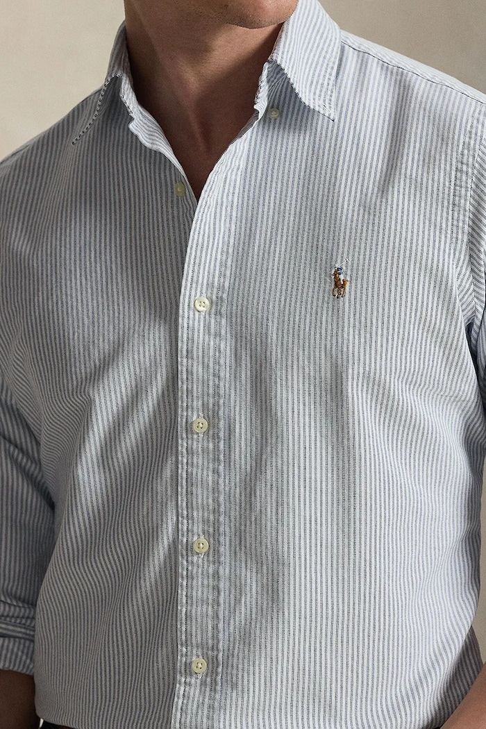 Bavlnená košeľa Polo Ralph Lauren modrá 710953704