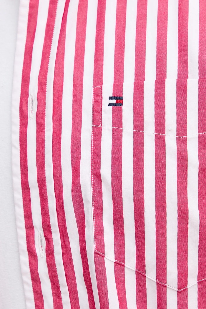Bombažna srajca Tommy Hilfiger MW0MW39451 roza