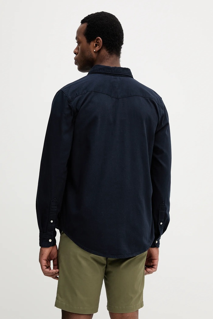 Odzież Tommy Hilfiger koszula jeansowa MW0MW40684 granatowy