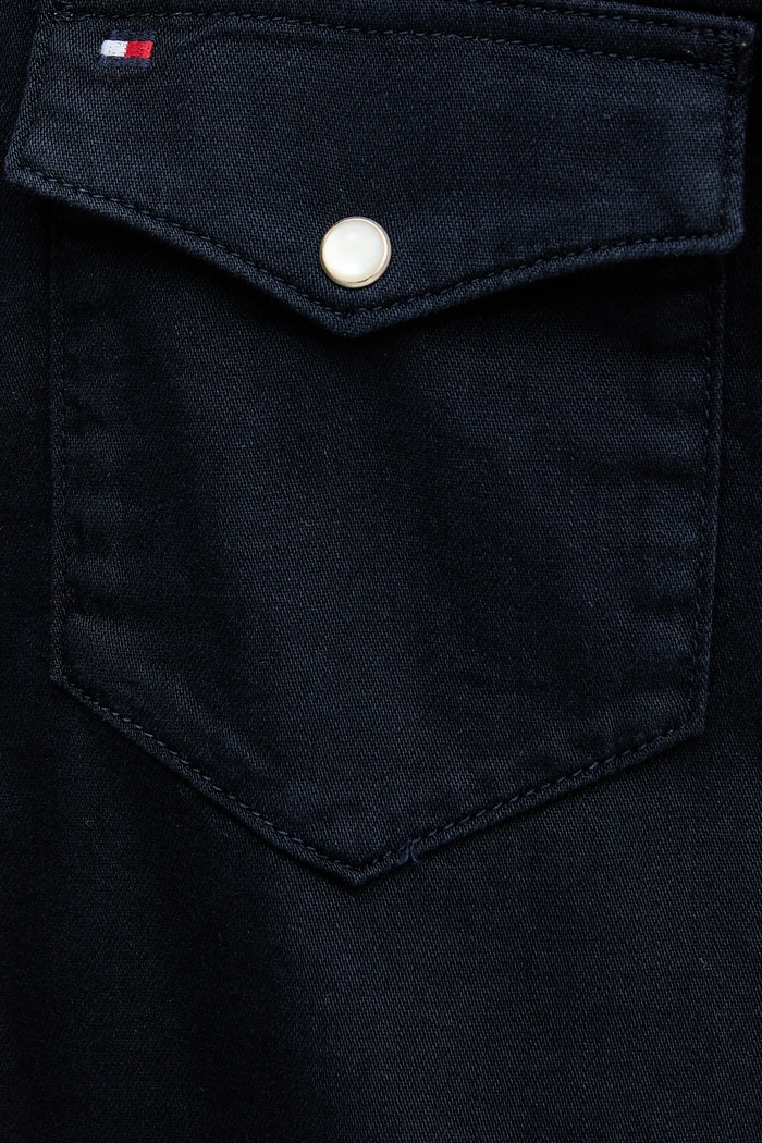 Tommy Hilfiger koszula jeansowa MW0MW40684 granatowy