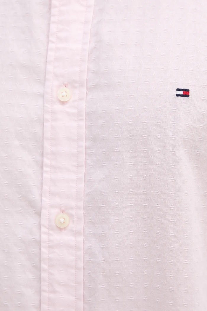 Tommy Hilfiger koszula bawełniana MW0MW39446 różowy