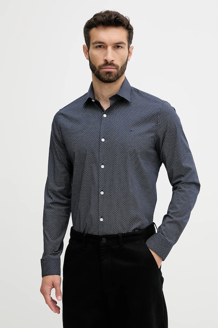 Košile Calvin Klein slim námořnická modř LV019EU005
