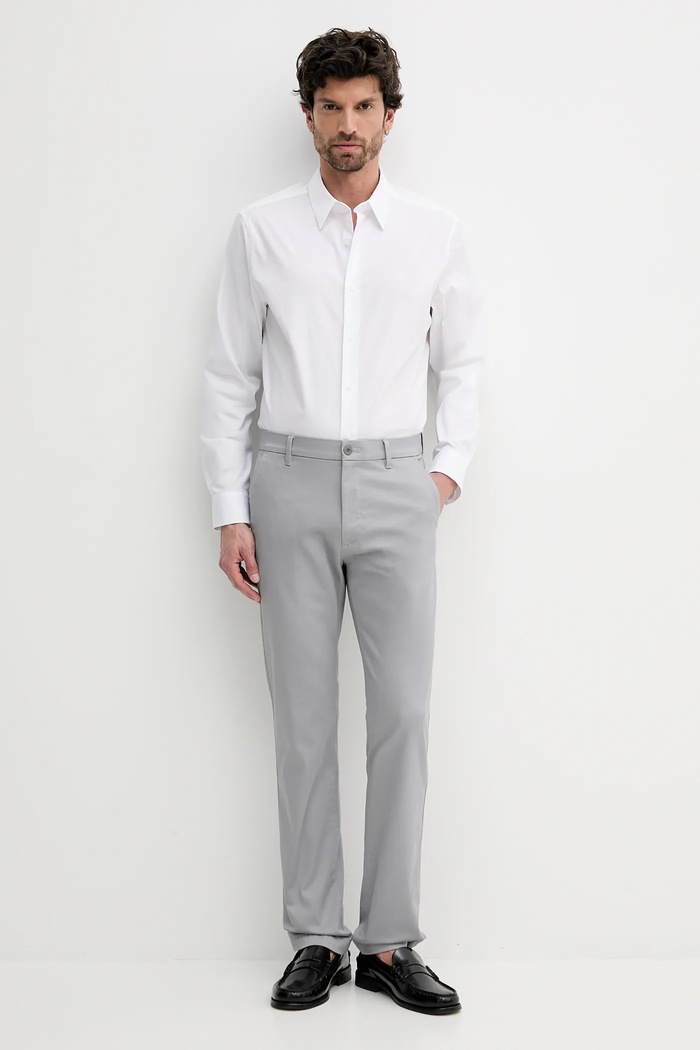 Košeľa Calvin Klein LV04LB148G biela SS26