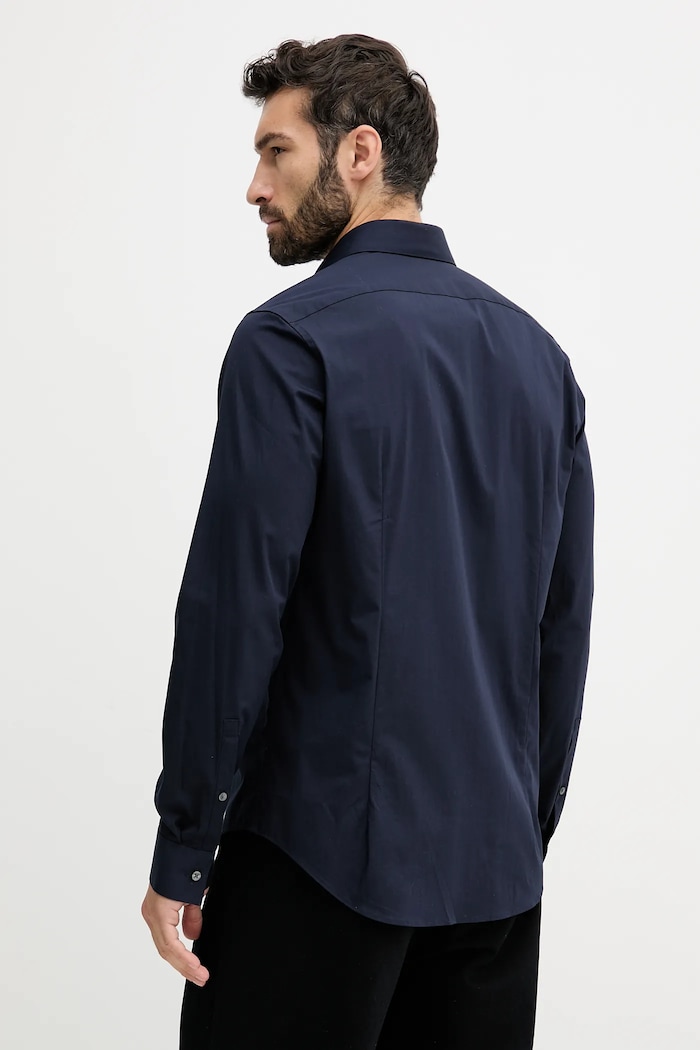 Ρούχα Πουκάμισο Calvin Klein LV019EU000 σκούρο μπλε