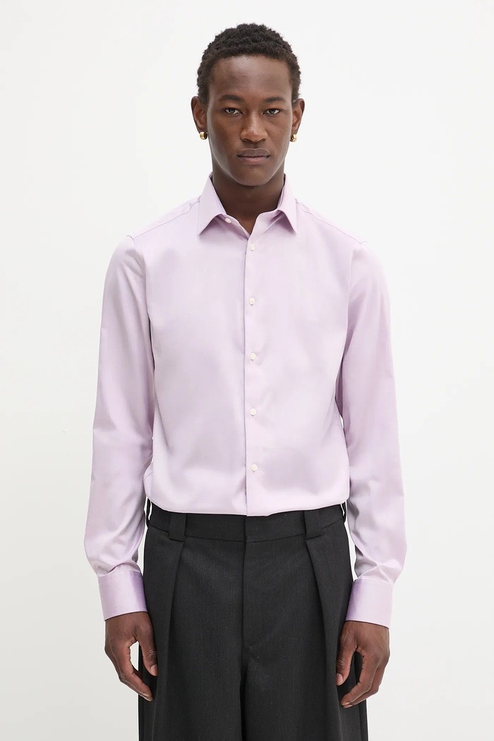 Calvin Klein cămașă lung roz LV019EU035