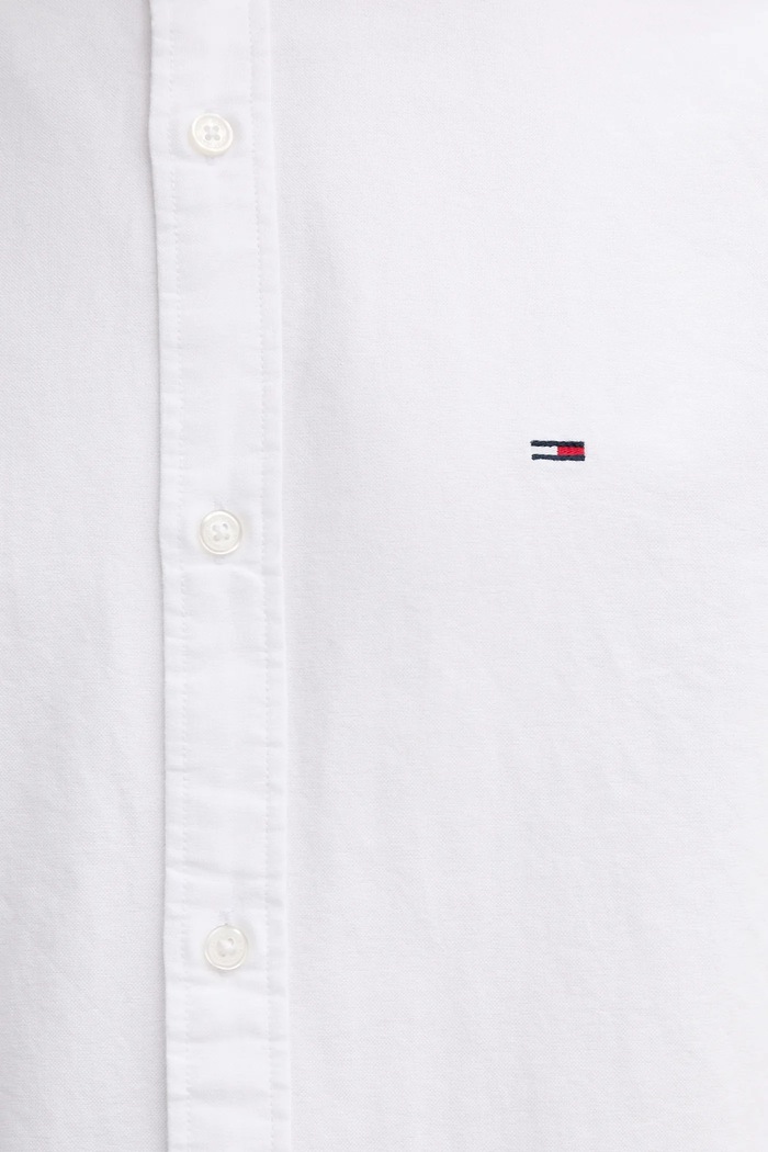 Bavlněná košile Tommy Jeans DM0DM21690 bílá