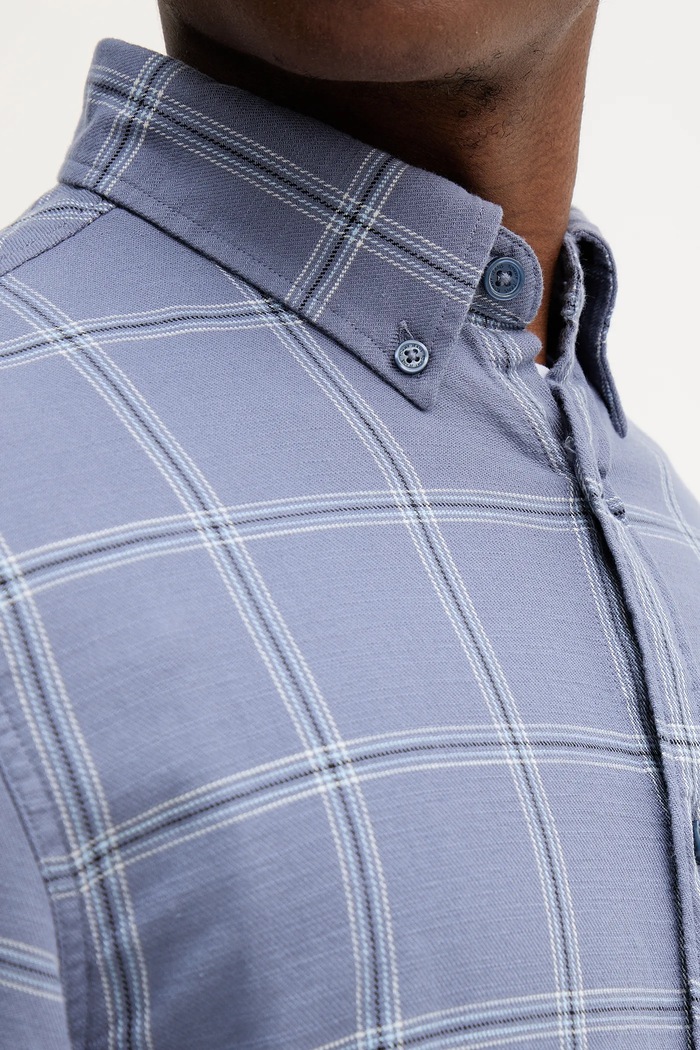 Bavlněná košile Tommy Jeans DM0DM21701 modrá