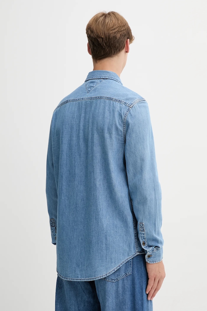 Oblečení Džínová košile Tommy Jeans DM0DM21727 modrá