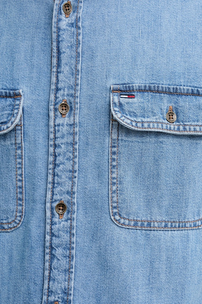 Džínová košile Tommy Jeans DM0DM21727 modrá