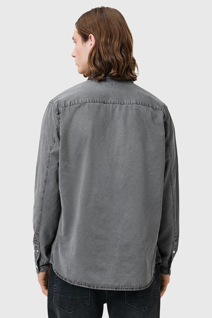 Πουκάμισο AllSaints BODHI γκρί M090SC