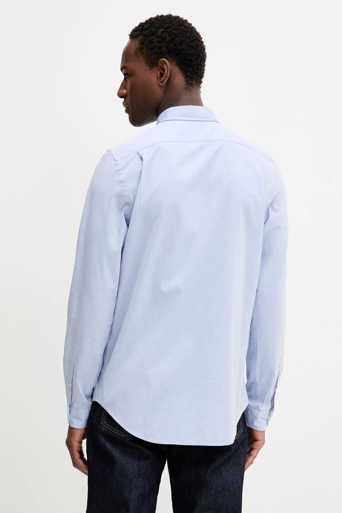 Oblečení Bavlněná košile PS Paul Smith M2R.599R.PZEBRA modrá