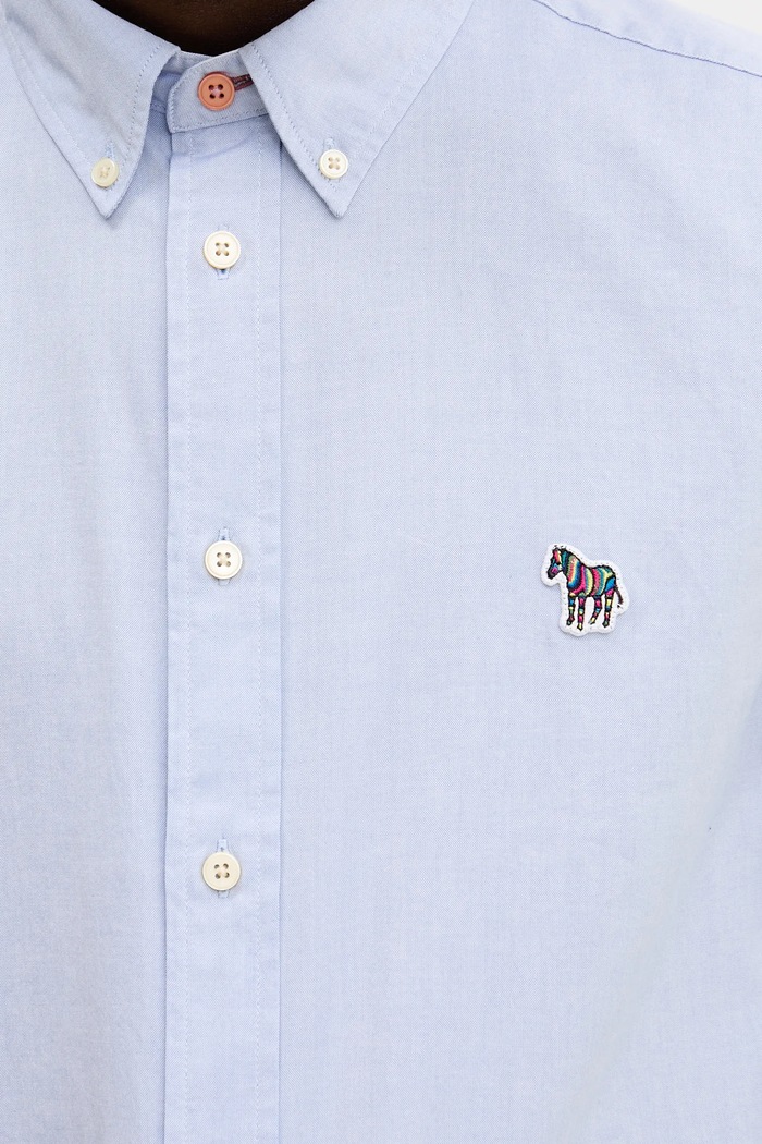Bavlněná košile PS Paul Smith M2R.599R.PZEBRA modrá
