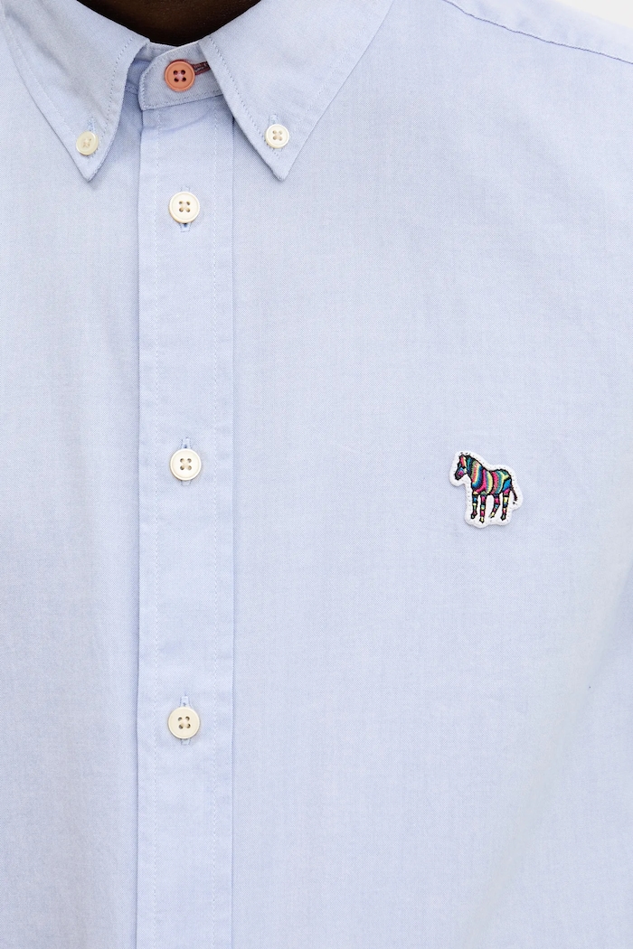 Bavlněná košile PS Paul Smith M2R.599R.PZEBRA modrá