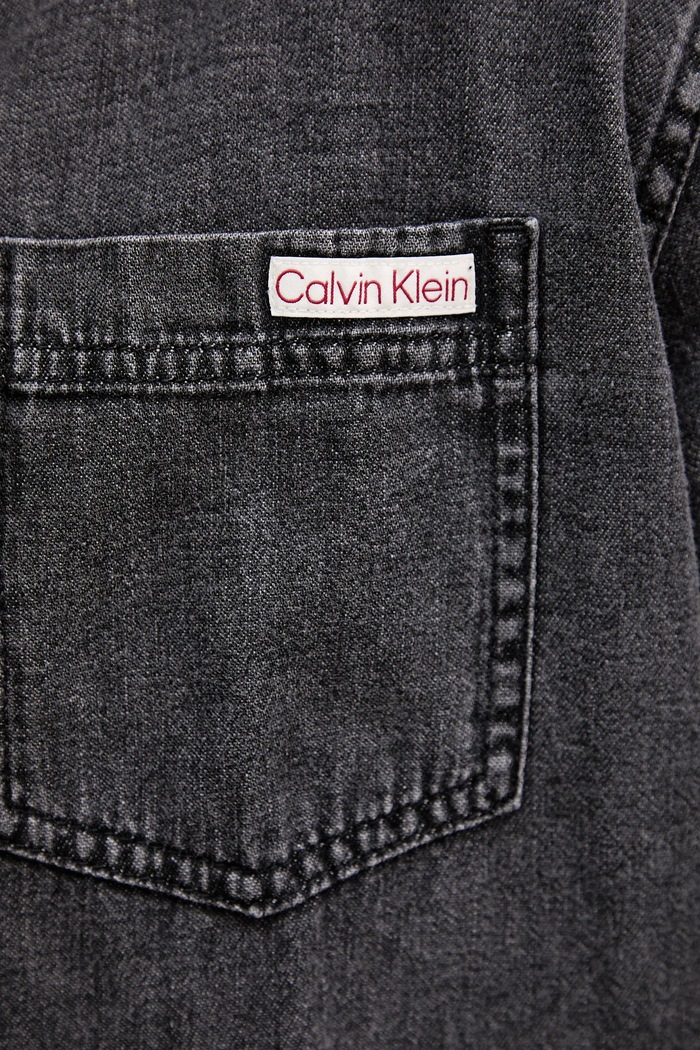 Bavlnená košeľa Calvin Klein Jeans LV040BM733 sivá