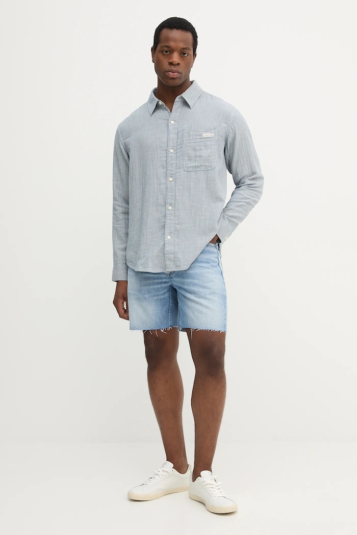 Calvin Klein Jeans pamut ing LV04RC706G kék AW25
