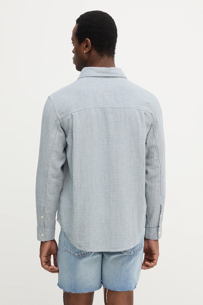 Ruházat Calvin Klein Jeans pamut ing LV04RC706G kék