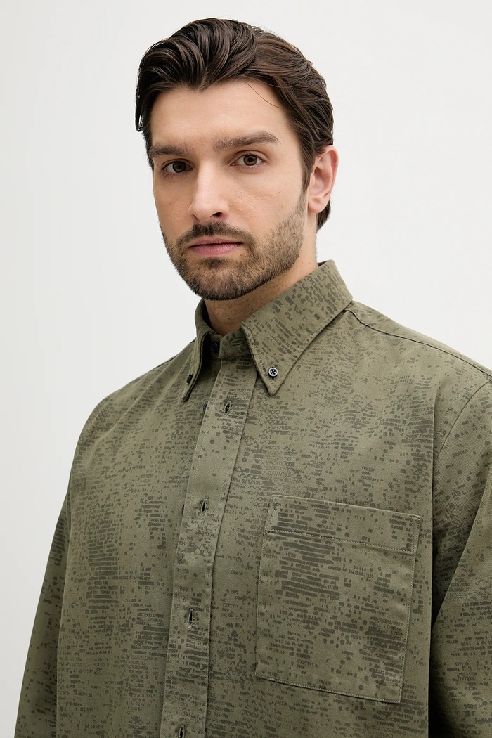 Îmbrăcăminte BOSS Orange Cămașă jeans Lambey_4_M 50544858 verde
