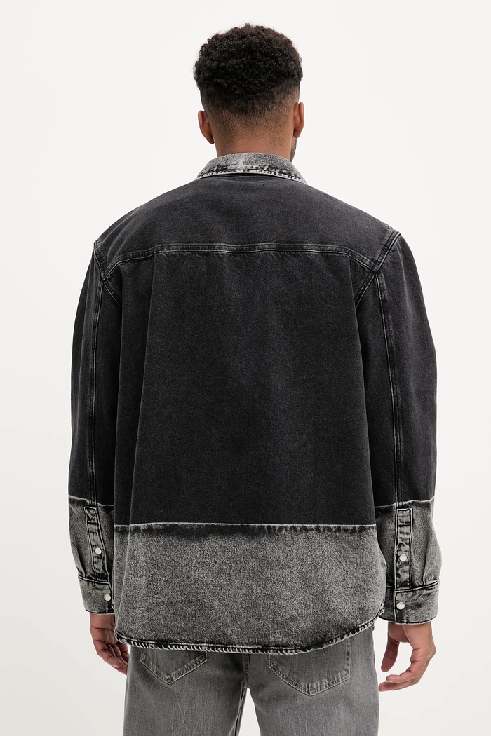 Odzież Karl Lagerfeld Jeans koszula jeansowa A3M16003 czarny