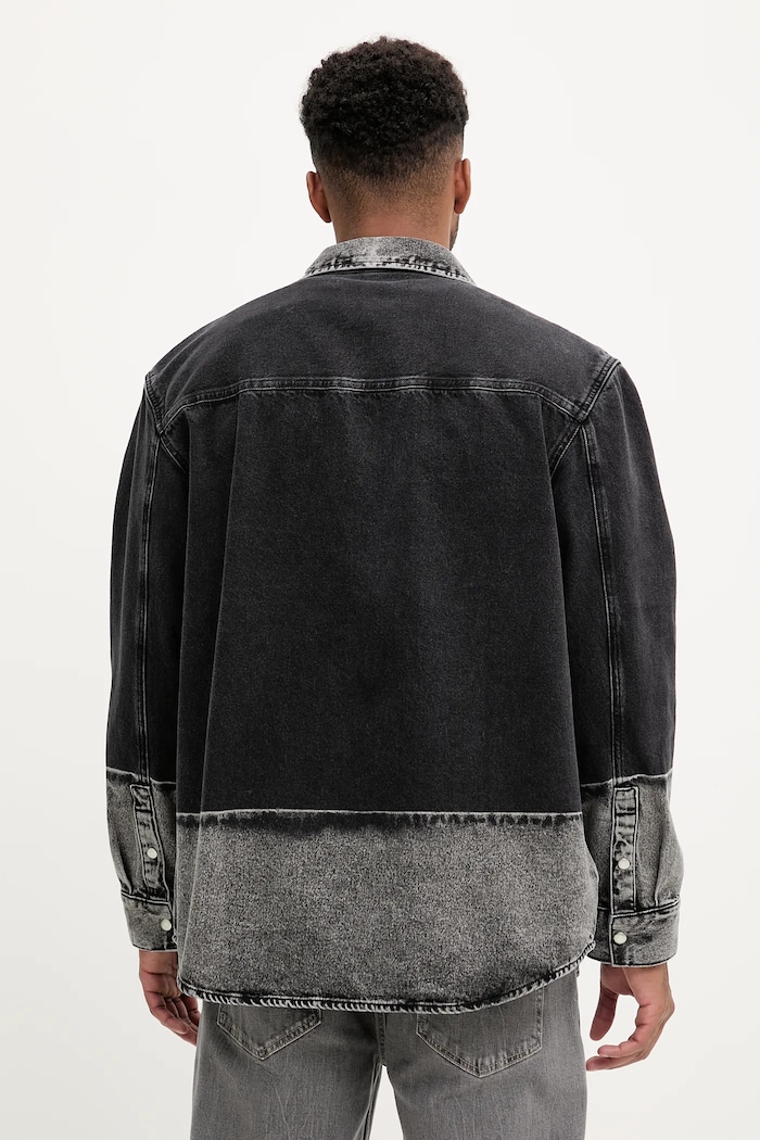Odzież Karl Lagerfeld Jeans koszula jeansowa A3M16003 czarny