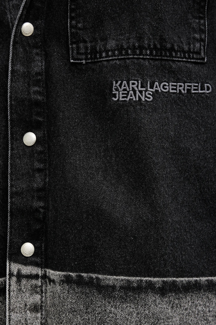 Karl Lagerfeld Jeans koszula jeansowa A3M16003 czarny