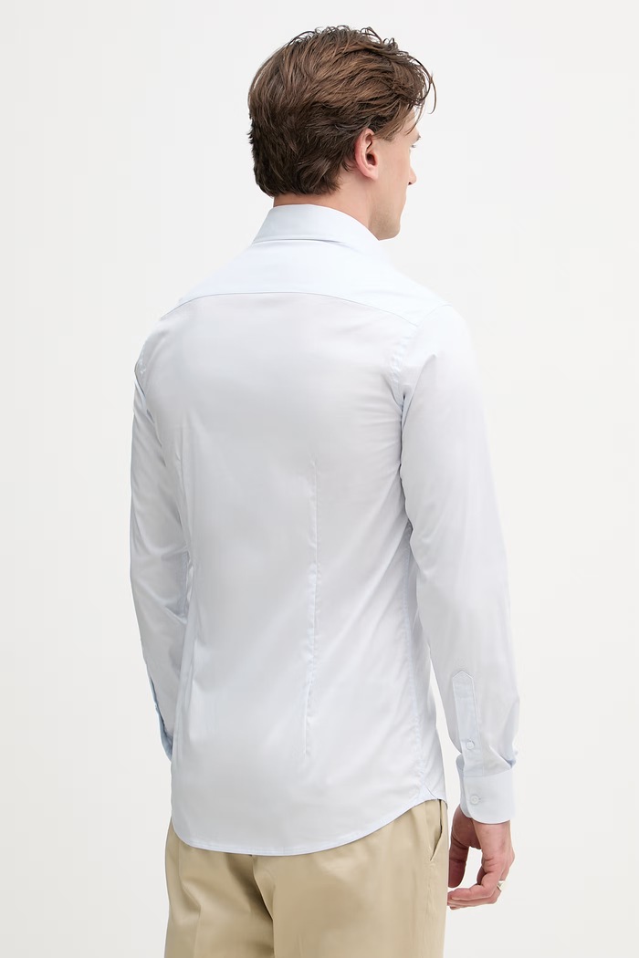 Дрехи United Colors of Benetton риза мъжка 551MUQ049 син