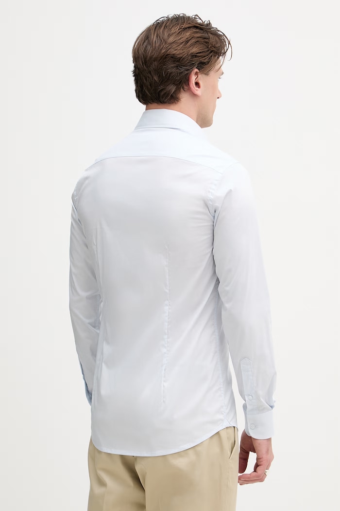 Дрехи United Colors of Benetton риза мъжка 551MUQ049 син