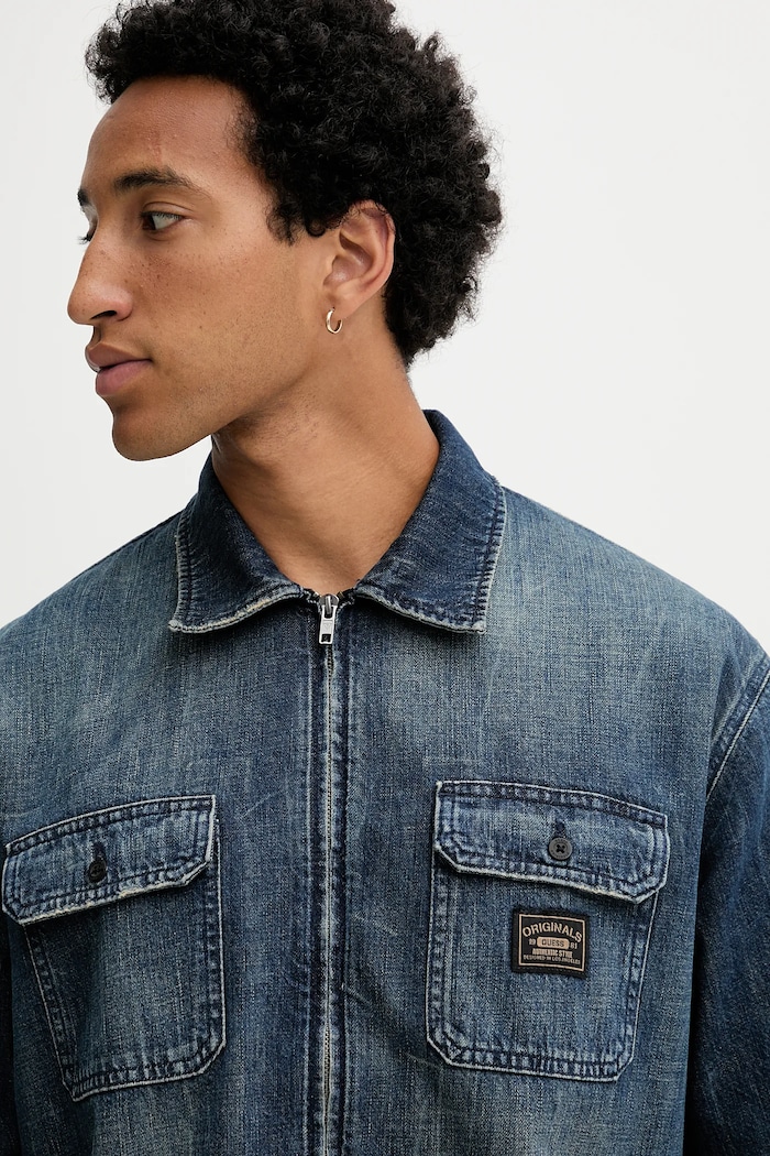 Guess Originals koszula jeansowa niebieski M5YH67.D5R0D