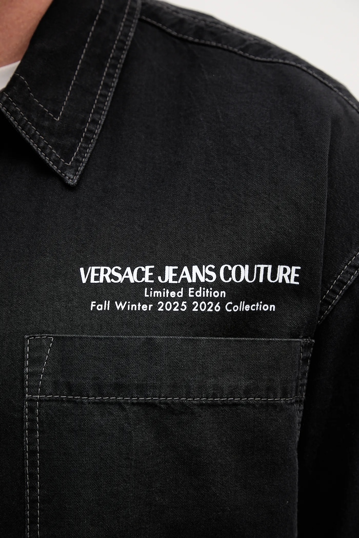 Bavlnená košeľa Versace Jeans Couture 79GAL251.DW118SW0 čierna
