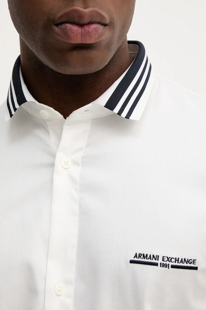 Armani Exchange cămașă XM000958.AF10192 bej