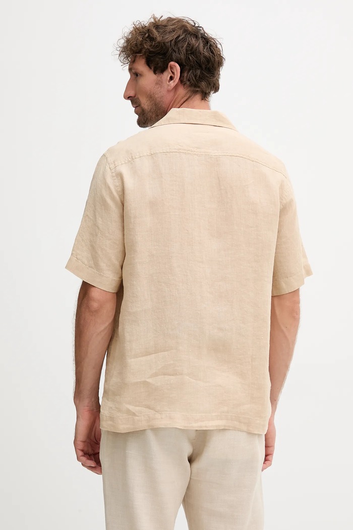 Abbigliamento Frescobol Carioca camicia di lino 2029.523 beige