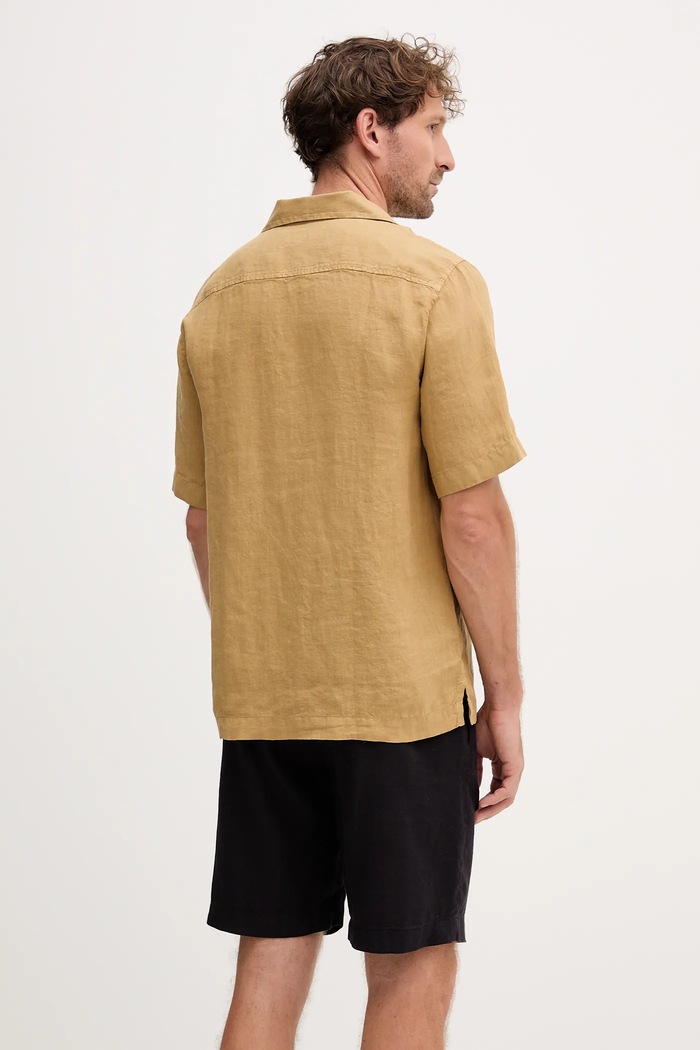 Abbigliamento Frescobol Carioca camicia di lino 2533.843 verde