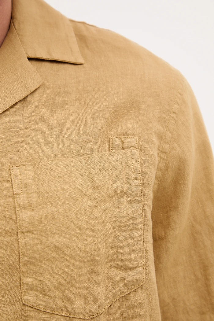 Frescobol Carioca camicia di lino 2533.843 verde