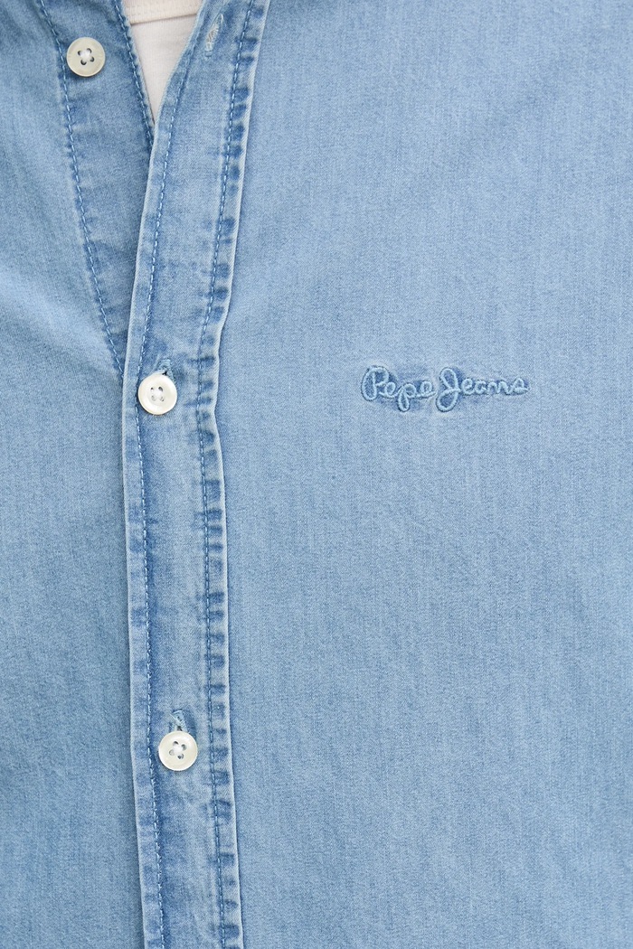 Pepe Jeans cămașă din bumbac PM3090014C0 albastru