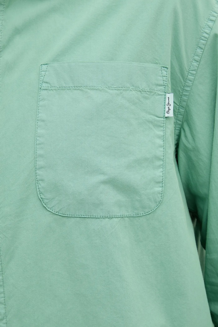 Cămașă din bumbac Pepe Jeans verde PM309075